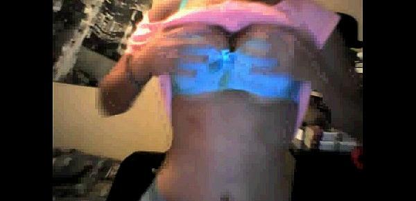  Big boobed teen playing on msn